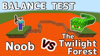 Minecraft Balance Test Twilight Forest Vs. Noob | Part 2