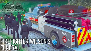 Firefighter James Wilson's Funeral - (Real Life Loss of An SA'F Member)