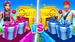 FILLE vs GARCON Cadeaux CHALLENGE sur FORTNITE