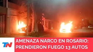 ROSARIO I Violencia narco: prendieron fuego 13 autos y dejaron una nueva amenaza contra Bullrich