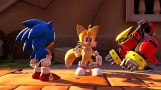 Sonic Forces but the dialogue is generated by an AI