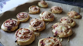 Schnelle und leckere Pizza-Blätterteig-Schnecken