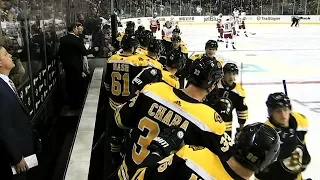 Torey Krug, Jake DeBrusk give Bruins 2-0 lead in under a minute