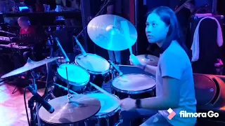 15 year old Drummer Paola Sisi from Davao plays “Weak” goes viral on Facebook