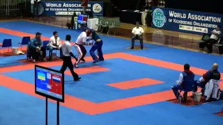 WAKO Kickboxing - EC 2014 - FINALS -94kg - Ponomarev(RUS) - Zhelepa(UKR)