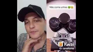 como é uma unha vista pelo microscópio?