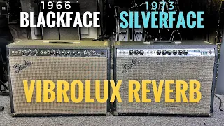 Fender Vibrolux Reverb Comparison - Blackface Vs Silverface