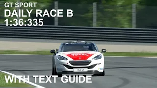 GT Sport - Daily Race Red Bull Ring - Peugeot RCZ Gr. 4 Guide (read Description)