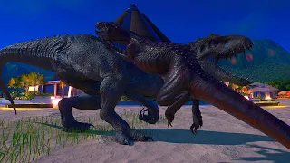 If you keep carnivorous dinosaurs such as Indominus Rex and Trex in the same area! ?