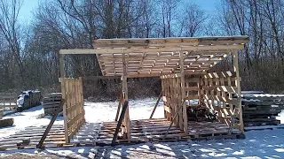 Start of new Firewood Shed