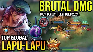 LAPU-LAPU BEST BUILD 2024 | TOP GLOBAL LAPU-LAPU GAMEPLAY | MOBILE LEGENDS✓