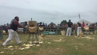 Woodchopping 18 inch standing block championship helensville show 2019
