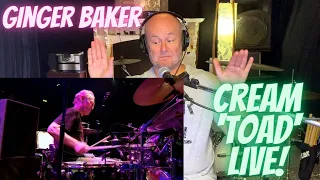 Drum Teacher Reaction & Analysis: GINGER BAKER | Cream - 'Toad' (Live at Royal Albert Hall 2005)