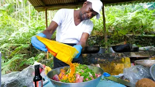 Jamaican Food!! 🇯🇲 KING OF CURRY GOAT + Oxtail and Ackee in Montego Bay, Jamaica!