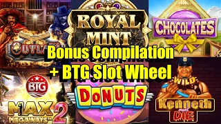 Big Time Gaming Slot Wheel Part2 + UK Slots Bonus Compilation