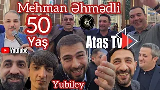 Ataş tv də  Mehmanın yubiley ad günü, Mehmanın 50 yaşı mübarək olsun. Allah uzun  ömür versin.