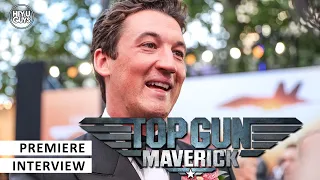 Top Gun Maverick UK Premiere - Miles Teller on his love for the original Top Gun & Tom Cruise