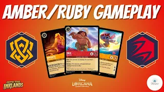 RUBY/AMBER! - Disney Lorcana Gameplay