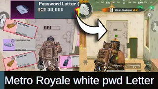 PUBG- White password latter open /Metro Royale White Password Latter Finally Revealet😍