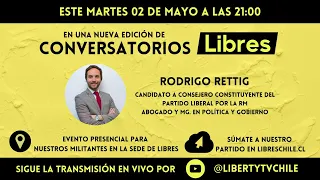 Rodrigo Rettig candidato a consejero constitucional conversa con Libres