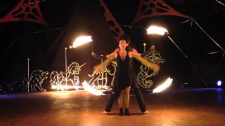 Duo Fire Dance Act Premier ~ Stromboli 2014