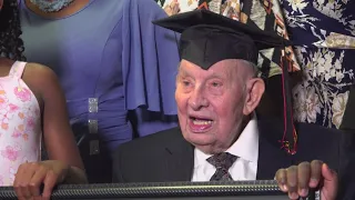 100-year-old veteran gets college diploma