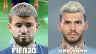 FIFA 20 vs PES 2020 FACE COMPARISON