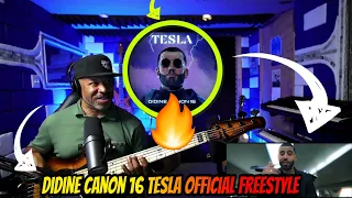 Didine Canon 16 - Tesla (Official Freestyle Music Video) - Producer Reaction with Bass