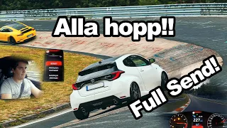 MEGA NÜRBURGRING CHASE AND SUB 8 LAP: GR Yaris follows a 991.2 Carrera GTS!