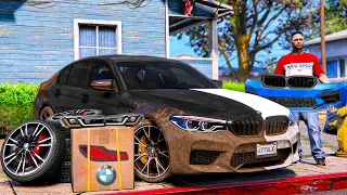 РЕАЛЬНАЯ ЖИЗНЬ В GTA 5 - КУПИЛ Б/У BMW M5 F90 С ПРОБЕГОМ! СДЕЛАЛ РЕСТАЙЛИНГ БМВ М5 И ЧИП! 🌊ВОТЕР