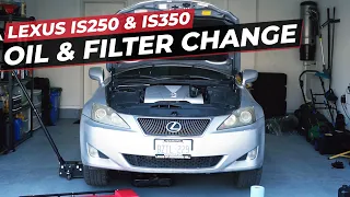 Lexus IS250 & IS350 Oil & Filter Change Guide! Home Oil Change DIY!