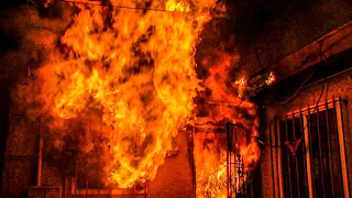 LAFD Well Involved House Fire: South Los Angeles