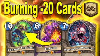 Eating & Burning -20 Cards With My New Tickatus Control Warlock Deck! Titans Mini-Set | Hearthstone