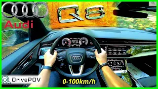 Audi Q8 50 TDI Quattro 2022 | 286HP-600NM | POV TEST DRIVE, ACCELERATION, CITY, REVIEW | #DrivePOV