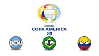 Resumen de la copa américa 2021 versión countryballs
