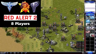 Red Alert 2 Yuri's revenge: Desert Island map 8 Players