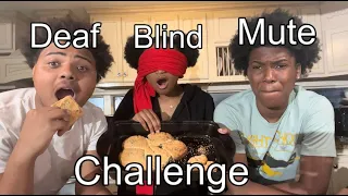 MUTE, BLIND, DEAF CHALLENGE w/ROMAN & OMARION[baking cookies🍪](DID IT ACTUALLY WORK THIS TIME?!?)