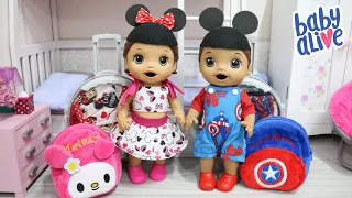 BABY ALIVE GÊMEOS LAURINHA E FELIPINHO VÃO PRA DISNEY DE NOVO