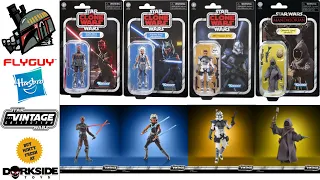 FLYGUYtoys Star Wars Vintage Collection Darth Maul, Ahsoka Tano, Echo & Offworld Jawa Figure Reviews