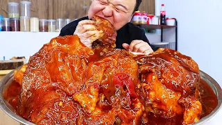 Ah Qiang makes Spicy Stewed Beef Nest Bone, spicy and Q bomb! ｜Super Satisfying Mukbang