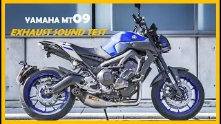 15 Exhaust sound test for  Yamaha MT09