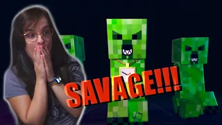 CREEPER RAP REMIX |  Animated Minecraft Music Video REACTION!! This was soooo GOOD!! 🤩