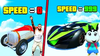 FINDING THE BEST SUPERHERO CAR in GTA 5 with SHINCHAN