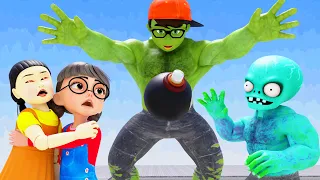 Scary Teacher 3D Tani vs Huggy Wuggy vs NickJoker Running Brave Police NickHulk vs Doll Squid Game