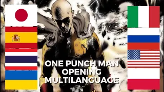 One Punch Man Multilanguage Opening / THE HERO !! / 9 Languages