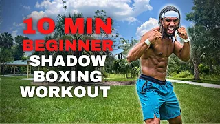 10 Min Beginner Shadow Boxing Workout | Learn The Boxing Basics