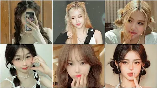 Cute Korean hairstyle ✨️ For girls 👧 Korean style ♡
