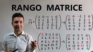 Rango di una matrice .Come calcolare il rango rapidamente .Teoria ed esempi .