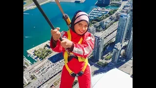 CN Tower Toronto 2018 |  Edge Walk | Newly Renovated 360° Panoramic View (4K)