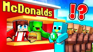 I Survived 100 Days in JJ and Mikey’s MCDONALDS in Minecraft - Maizen